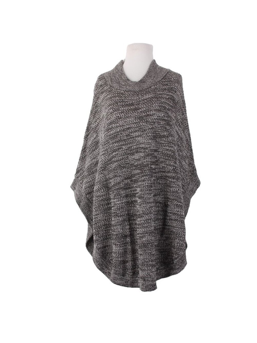 Banana Republic Wrap Sweater Sz M/L Brown White Knit 100% Cotton Sweater